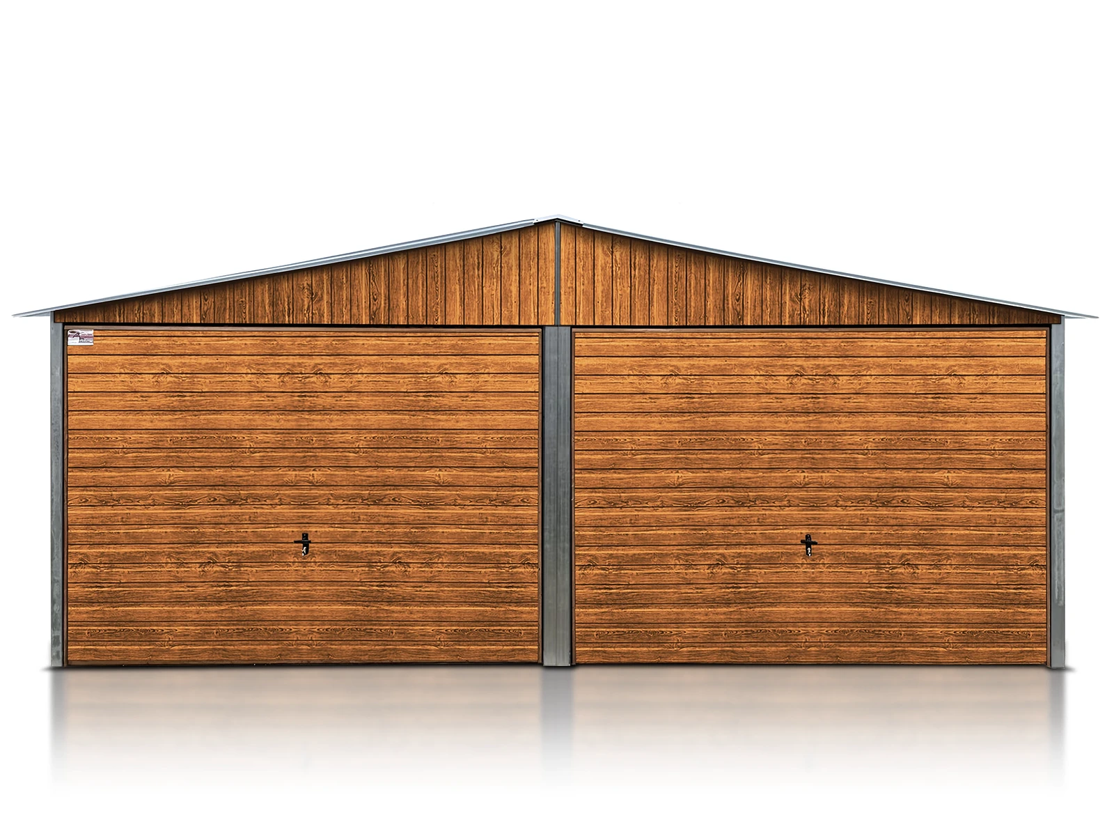 Garaż blaszany 6x5m drewnopodobny